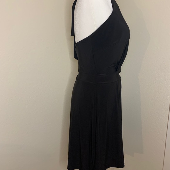 Cameo black romper halter tie, key hole front - Picture 3 of 8